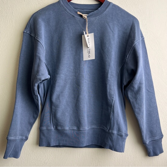 Madewell Rivet & Thread Logo Rib-Insert Sweatshirt - Picture 5 of 10